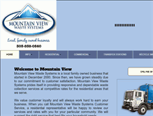 Tablet Screenshot of mountainviewwaste.com